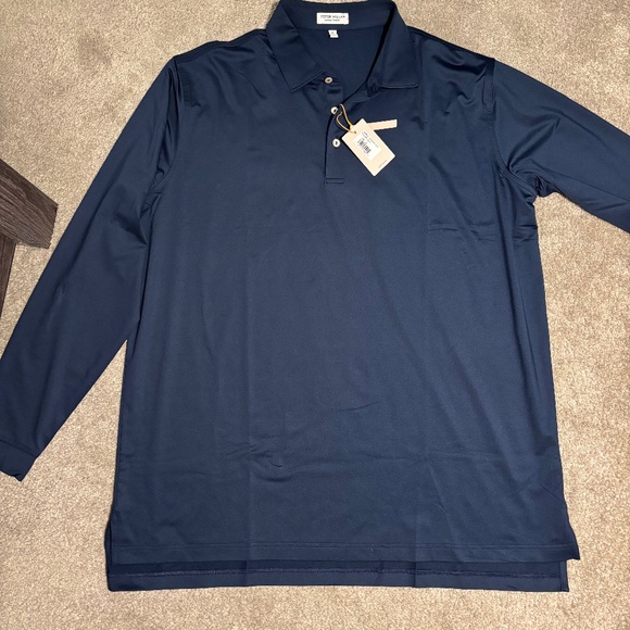 Peter Millar Longs Sleeve - Navy NWT - Picture 1 of 2